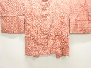 本総絞り抽象草花模様絵羽織